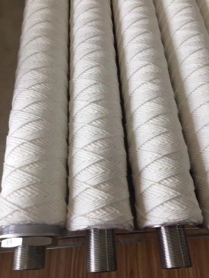 脫脂棉線纏繞濾芯 耐酸堿線繞濾芯 PP聚丙烯線繞濾芯帶護網(wǎng)